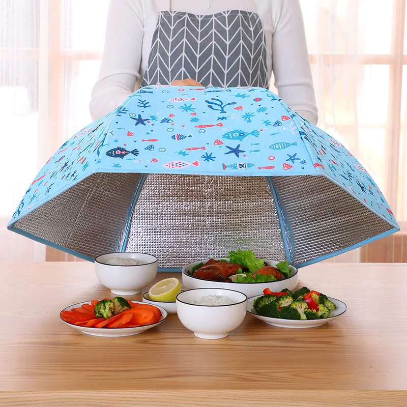 

Heat Preservation Foldable Multifunctional Food Cover Thickened Meal Cover Kitchen Accessories Mosquito Dust Cover Keep Fresh