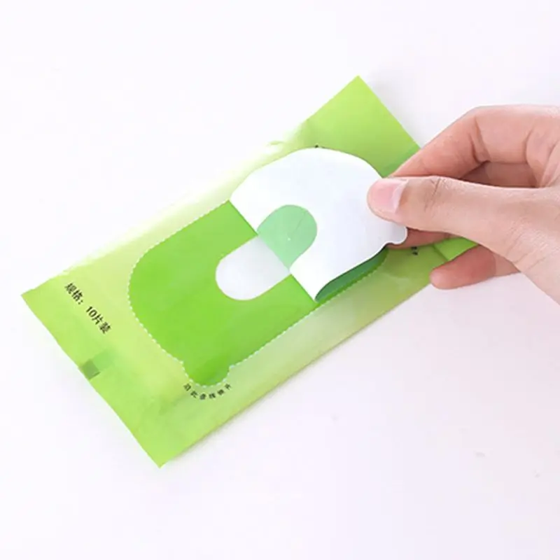 10 отсчетов/дорожная Портативная сумка одноразовые кроссовки влажные салфетки