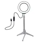 Светодиодная кольцесветильник лампа PULUZ Pu421B, 4,7 дюйма, 12 см, Usb светильник черная