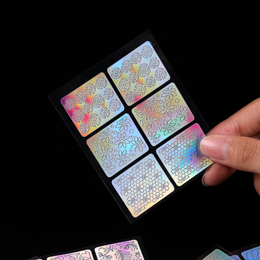 12 листов/Упаковка Полые наклейки для ногтей модные самоклеющиеся маникюра DIY