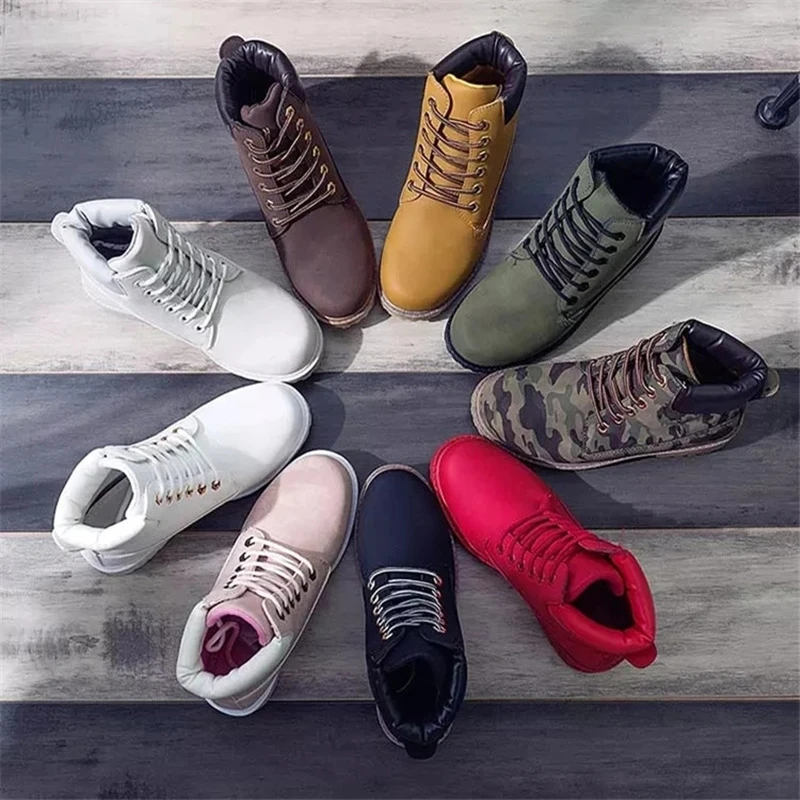 Модные женские ботинки коллекция 2019 года зимние Ботинки Martin мужские Ботильоны