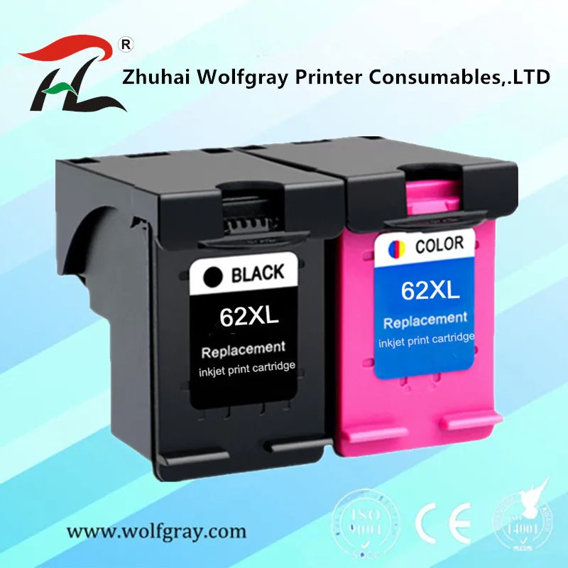 

2PK Compatible Ink Cartridge 62XL for hp62 62 5640 5660 7640 5540 5544 5545 5546 5548 Officejet 5740 5741 5742 5743 5744