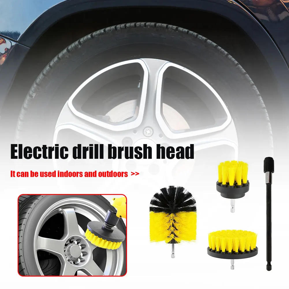 

4 шт./компл. Мощность поломоечных щеток, набор для Ванная комната дрель щетка для мойки авто чистки комплект насадок Мощность скраб инструме...