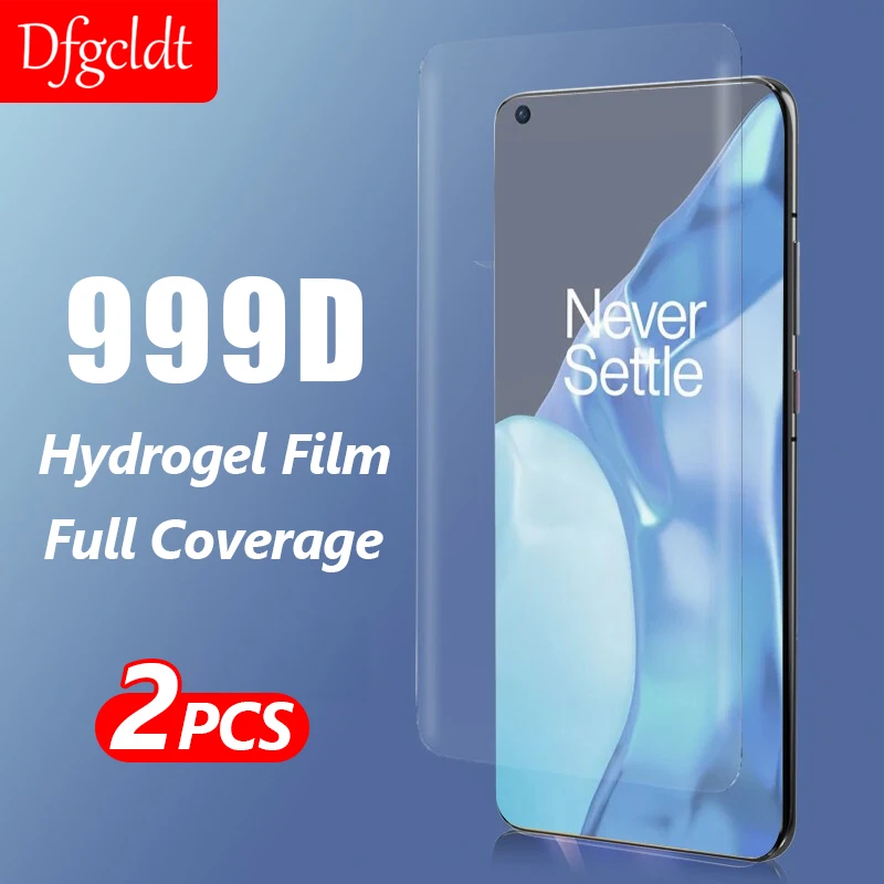 

2Pcs Full Curved High Definition Hydrogel Soft Film for OnePlus 6 6T 7 7T 8 9 Pro 9R Nord Full Cover Screen Protectors Not glass