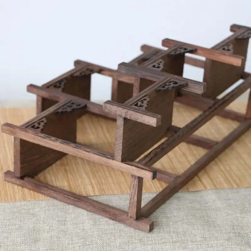 Маленький держатель для чайника из палисандра антикварные полки в китайском