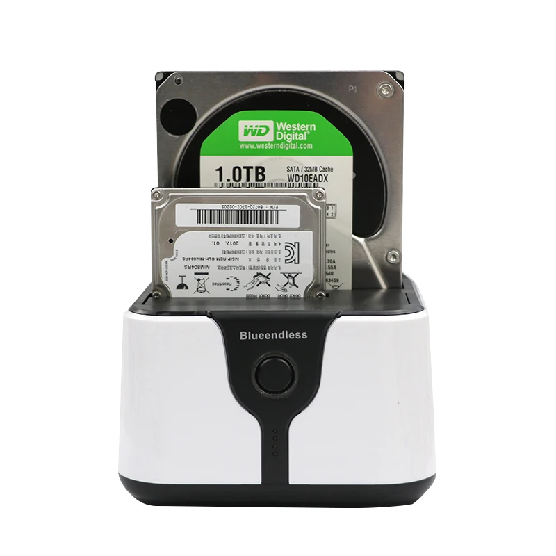 HD0629-1 Новинка на 2-портный Dual bay hdd caddy sata и USB3.0 внешних жестких дисков Док-станция/Дубликатор duplo для 2,5/3,5 жесткого диска sata HDD читать жесткие футляры для дисков - Цвет: HD0629-1