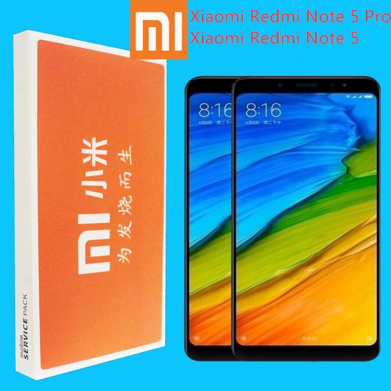 Оригинальный Для xiaomi Redmi Note 5 Pro ЖК дисплей дигитайзер + рамка 10 сенсорный экран для