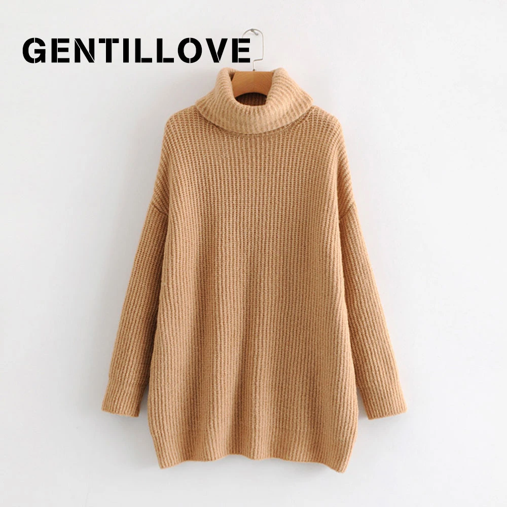 Женский свободный свитер с рукавами летучая мышь винтажный трикотажный пуловер