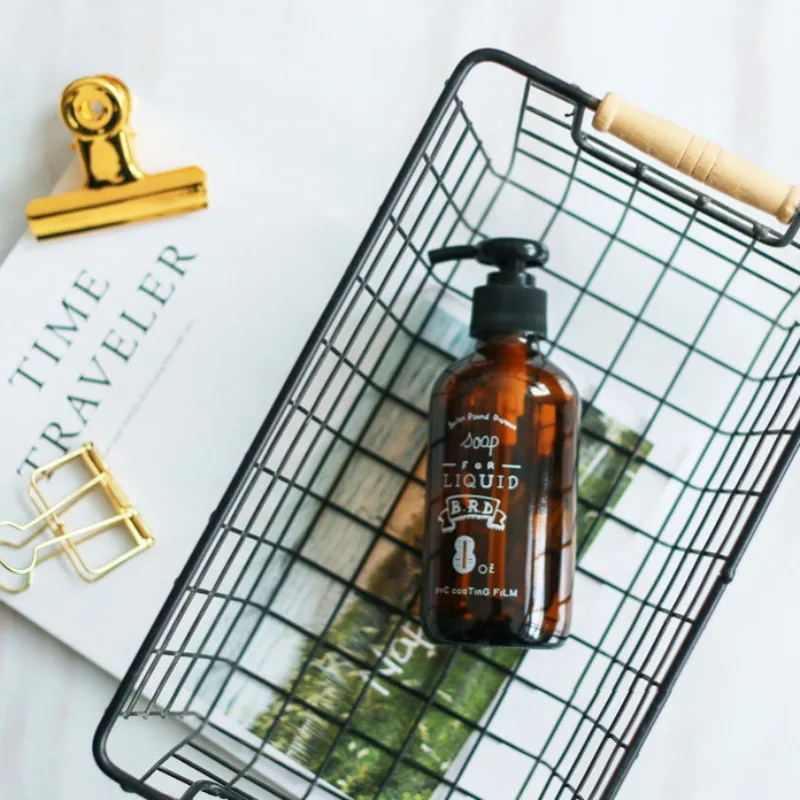 Коричневый лосьон бутылки мыло насос жидкий шампунь и дозатор гель для душа