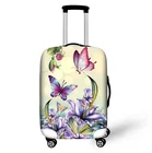 Эластичный чехол с бабочкой для чемодана, пылезащитный чехол, аксессуары для путешествий, полосатый пылезащитный чехол для чемодана 18-32 дюйма, защитный чехол для чемодана
