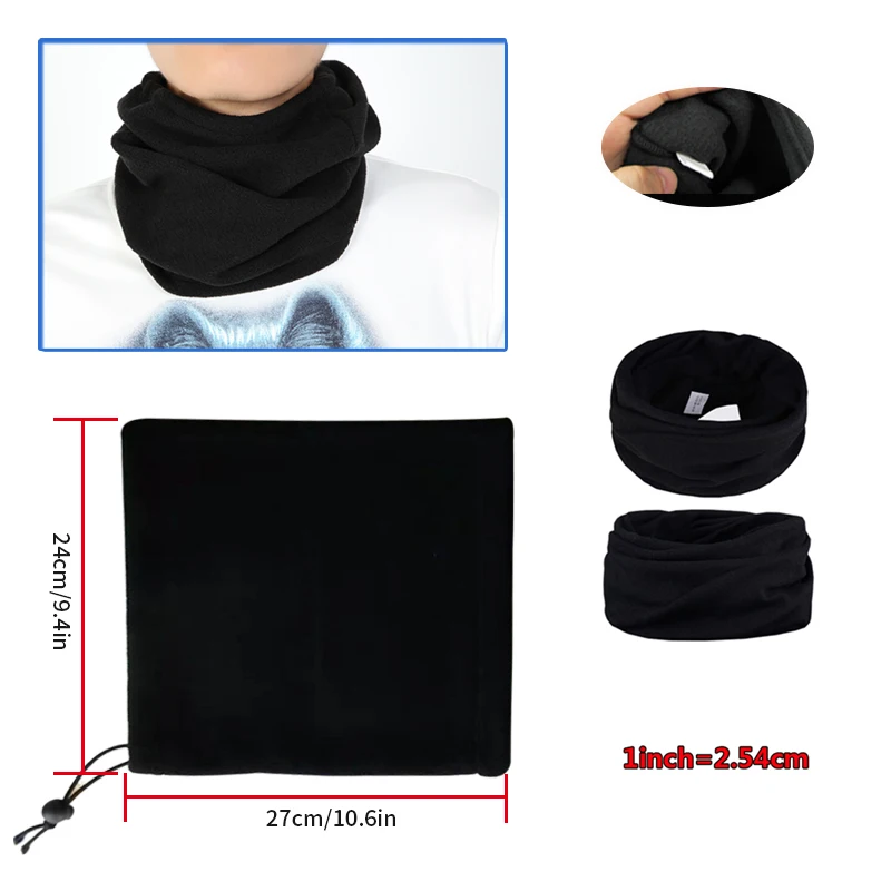 Зимний ветрозащитный шейный платок Футбольная шапка тренировка Уличный спорт