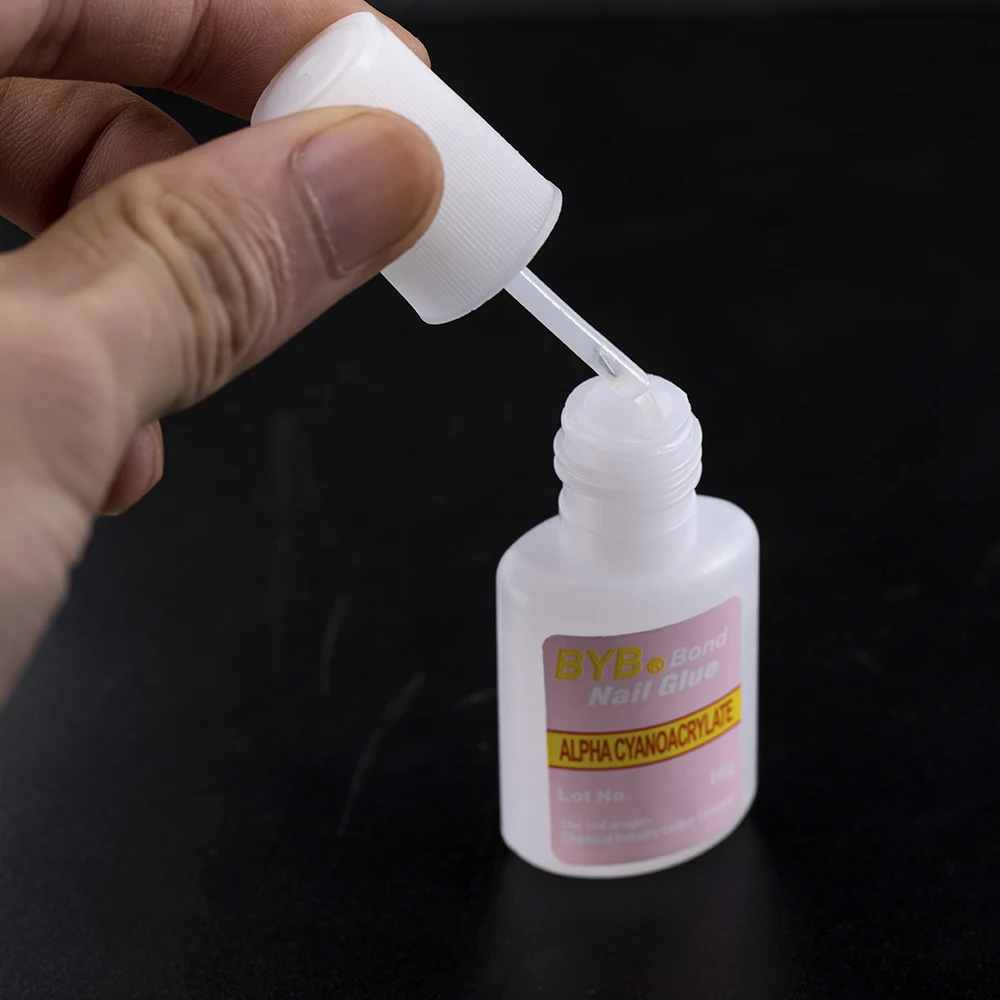 Горячая Распродажа 1 шт. 10g белый Клей для ногтей лак советы Блестящий УФ