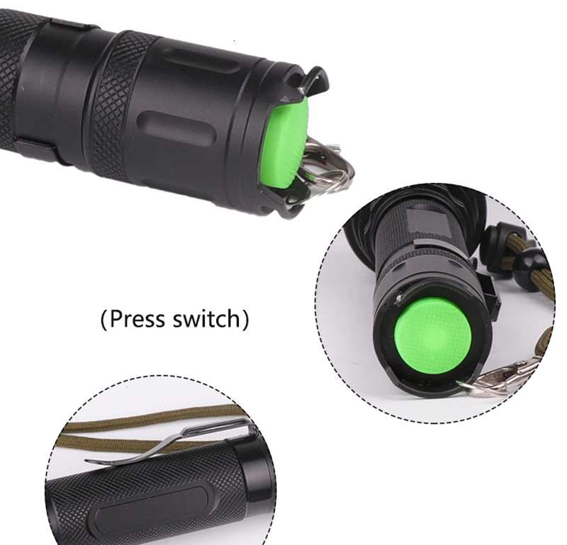 powerful LED flashlight torch 20000LM XHP50 Zoom Tactical defense flashlight Lantern Use 18650 Battery For Camping hunting light