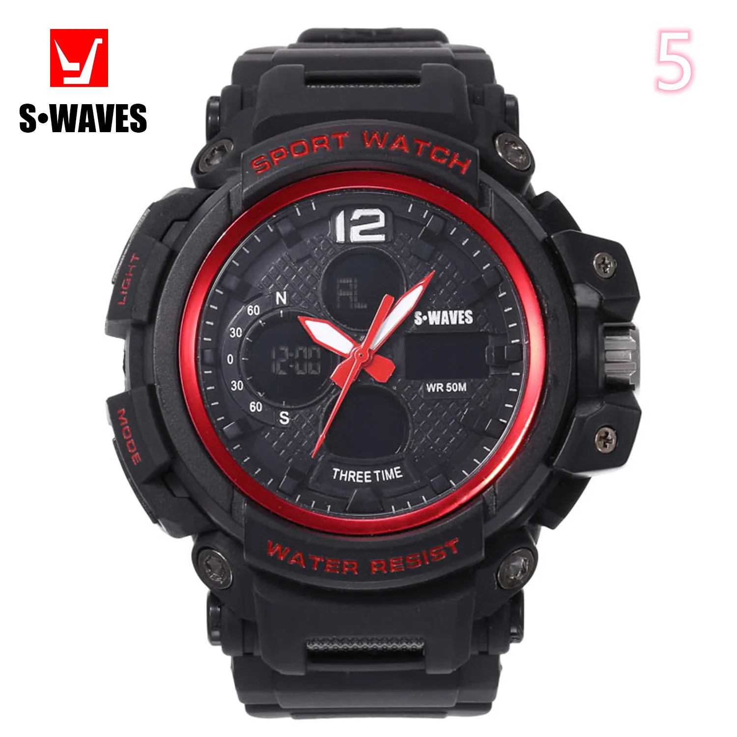 

Men's fashion silicone sports business quartz watch wrist watch
