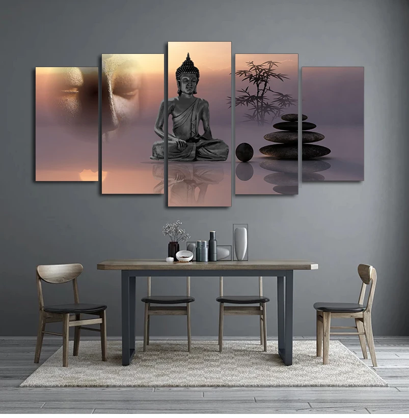 5 шт. абстрактная картина с изображением Будды