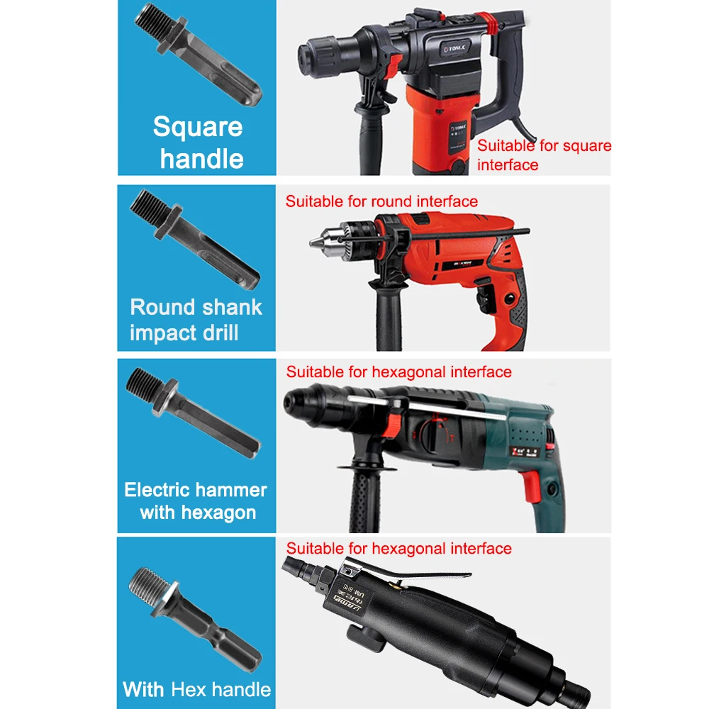 

32/42mm Firewood Splitter Machine Drill Bit Round/Hexagonal Shank Wood Splitting Cone Reamer Punch Driver Bits Woodworking Tools