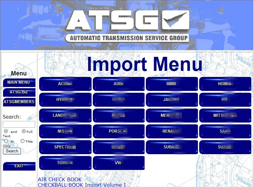 Программное обеспечение для авторемонта 2017 ATG (автоматическая передача