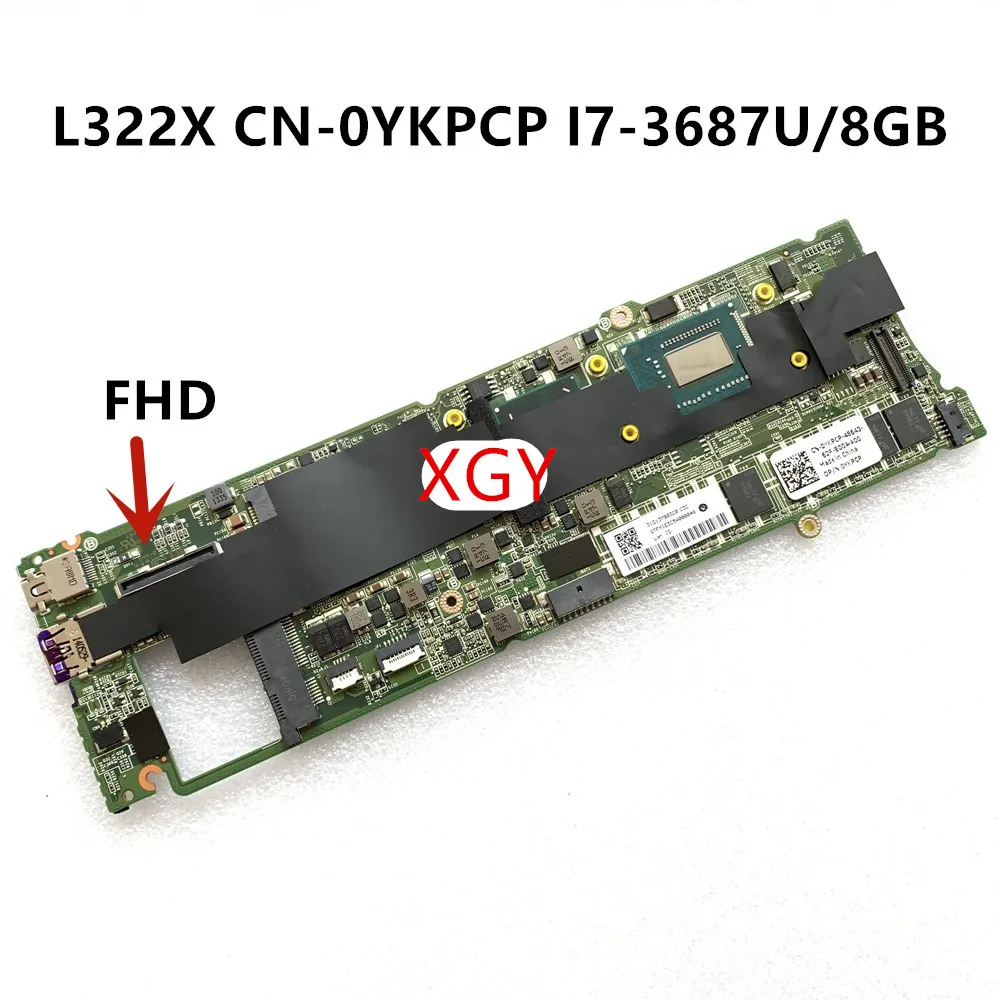 

original FOR Dell XPS 13 L322X motherboard YKPCP 0YKPCP D13B I7-3687U 8G memory 100% Test ok