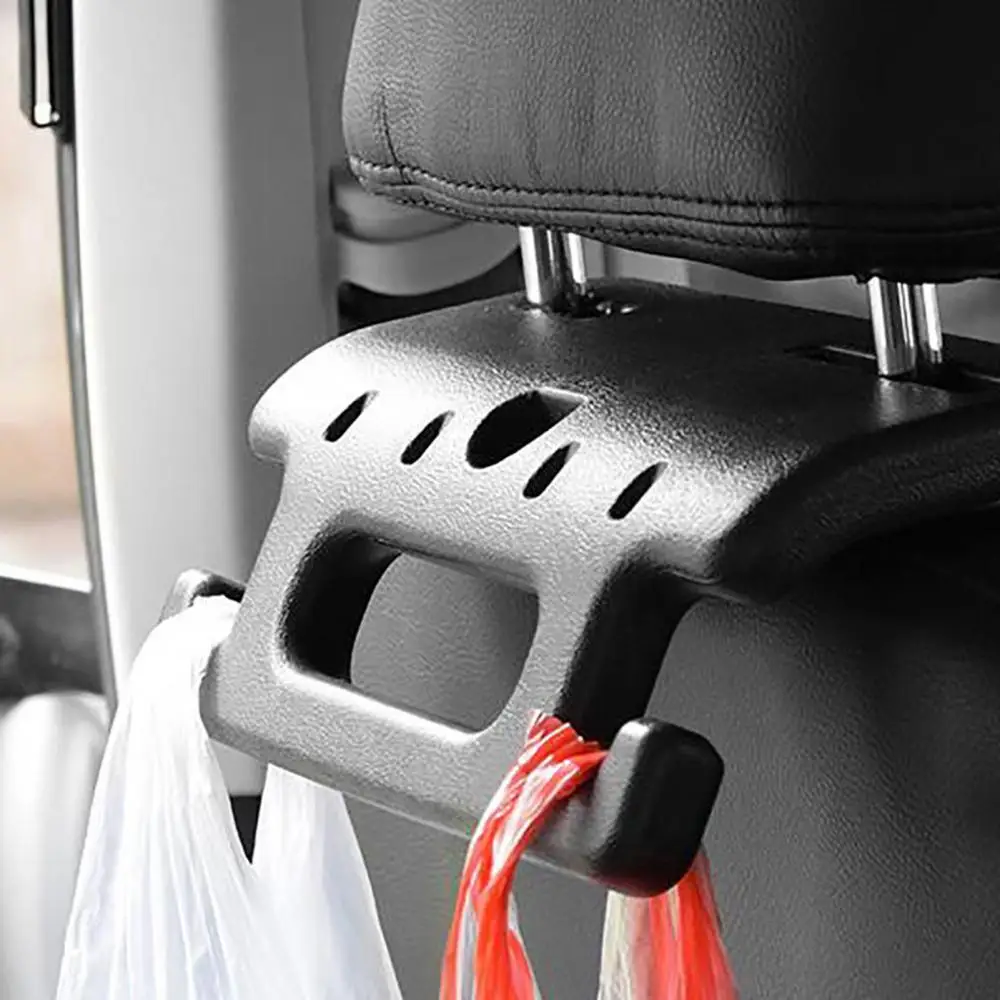 

Car Rear Seat Safety Handle Multi-function Storage Hook Bag Hanger Safety Armrest Seat Headrest Hanger Holder For Bag Purse