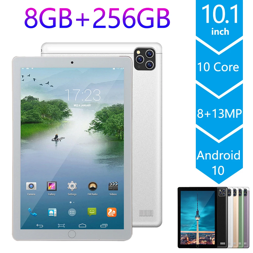 

New 10.1-inch tablet Android 10.0 6GB RAM 128GB ROM Ten-core 13MP camera Bluetooth 4.1 GPS phone WiFi