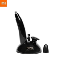 in stock xiaomi riwa electric nose hair trimmer mini ear nose hair trimmer waterproof rechargeable portable nostril shaver