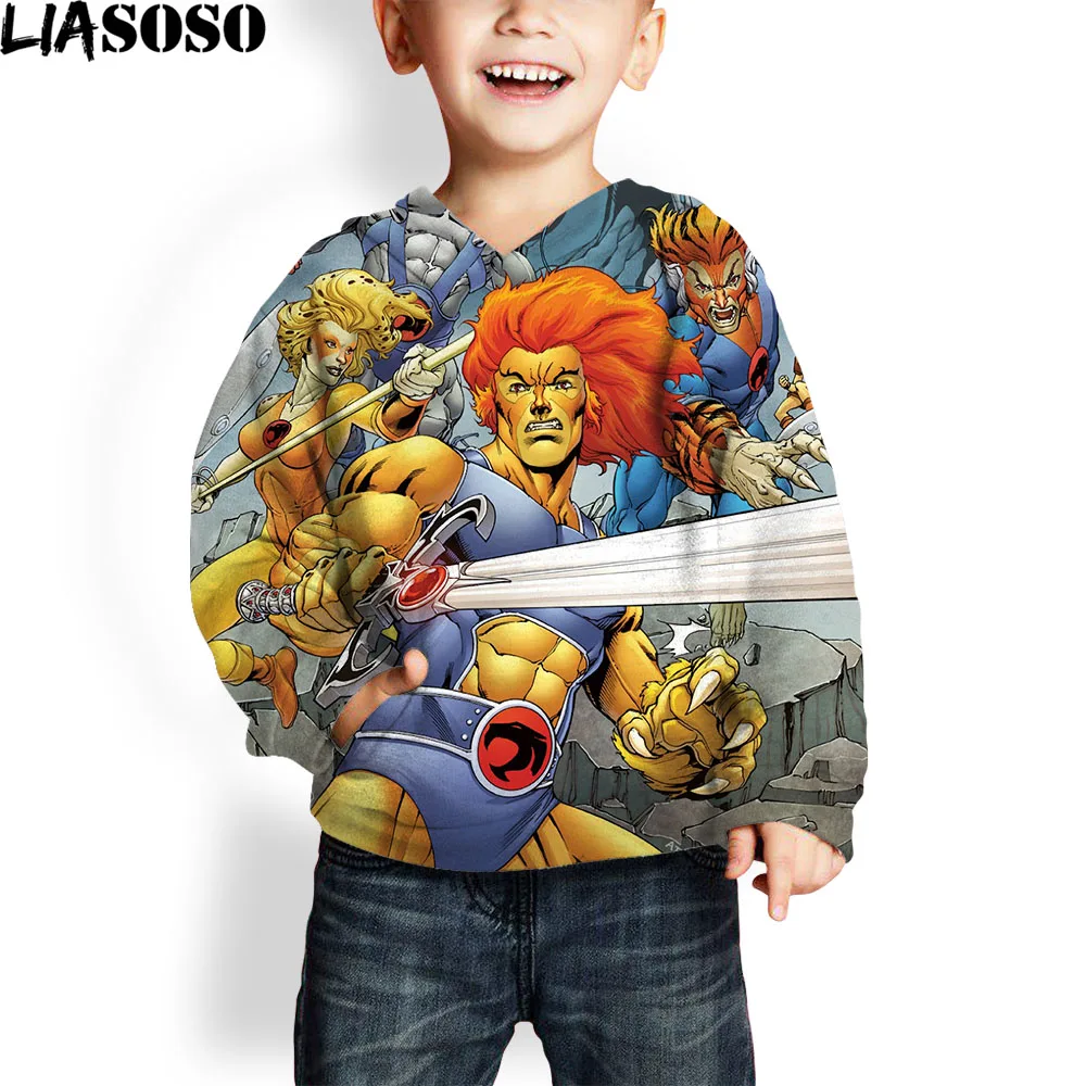 

Kids Hoodies Sweatshirt for Boys Classic Thundercats 3D Printed Hip Hop Hoodies Streatwear ThunderCat Harajuku Hoodie Plus Size