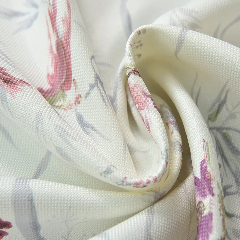 Новые полузатемняющие бархатные шторы с цветочным узором принтом для гостиной