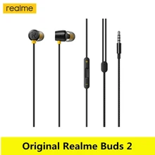 Original Realme Buds 2 Earphones 3.5mm headset Earbuds Wired Magnetic for Smartphone Realme 6 Pro 6 6i X50 Pro X2