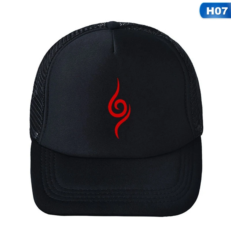 7 Аниме Наруто Учиха шапка для косплея Akatsuki вышивка Snapback Регулируемая весна лето женские мужские спортивные аксессуары - Цвет: 7