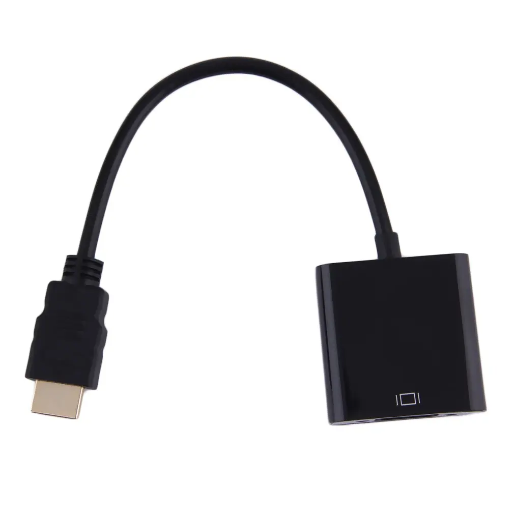 Новинка 2018 1080P HDMI штекер в VGA Женский видеоадаптер Кабель адаптер для ПК DVD HDTV
