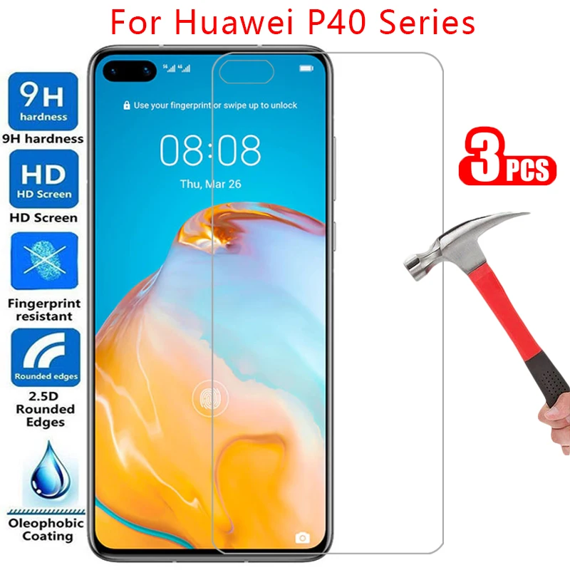 

protective tempered glass for huawei p40 lite e 5g screen protector on p 40 40p light p40lite safety film huawey huwei hawei 9h