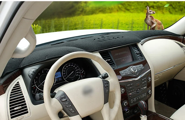 Для Nissan Patrol Y62 LHD крышка приборной панели автомобиля коврики Избегайте светильник колодки солнцезащитный козырек Аксессуары для ковров