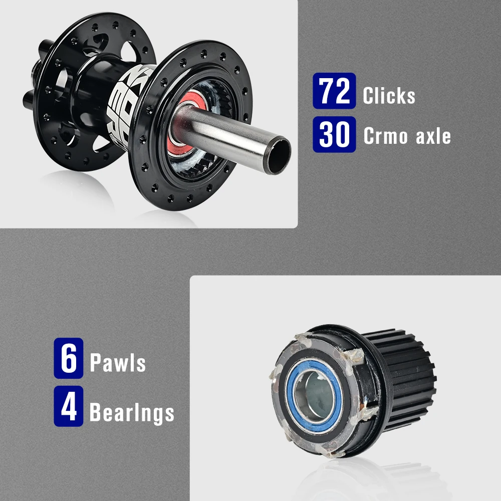 KOOZE XM490 Pro велосипедные ступицы 4 подшипника 32 отверстия велосипедная ступица MTB 6