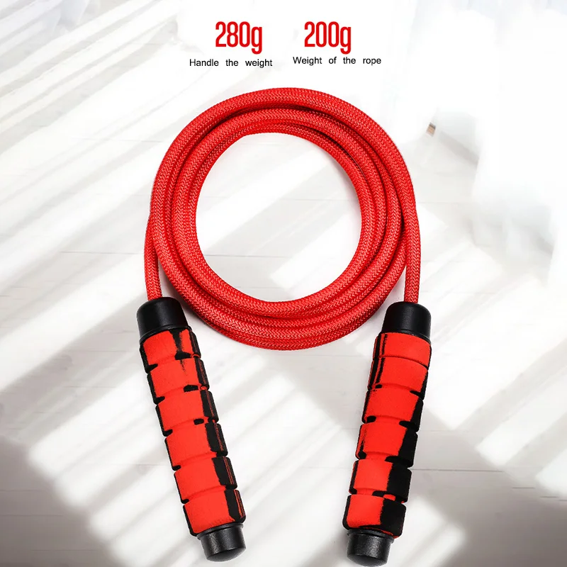 

New Skipping Rope Fitness Adjustable Heavy Skipping Rope Ball-Bearing Foam Handle For Home Gym Boxing Training Gym Fitness Home