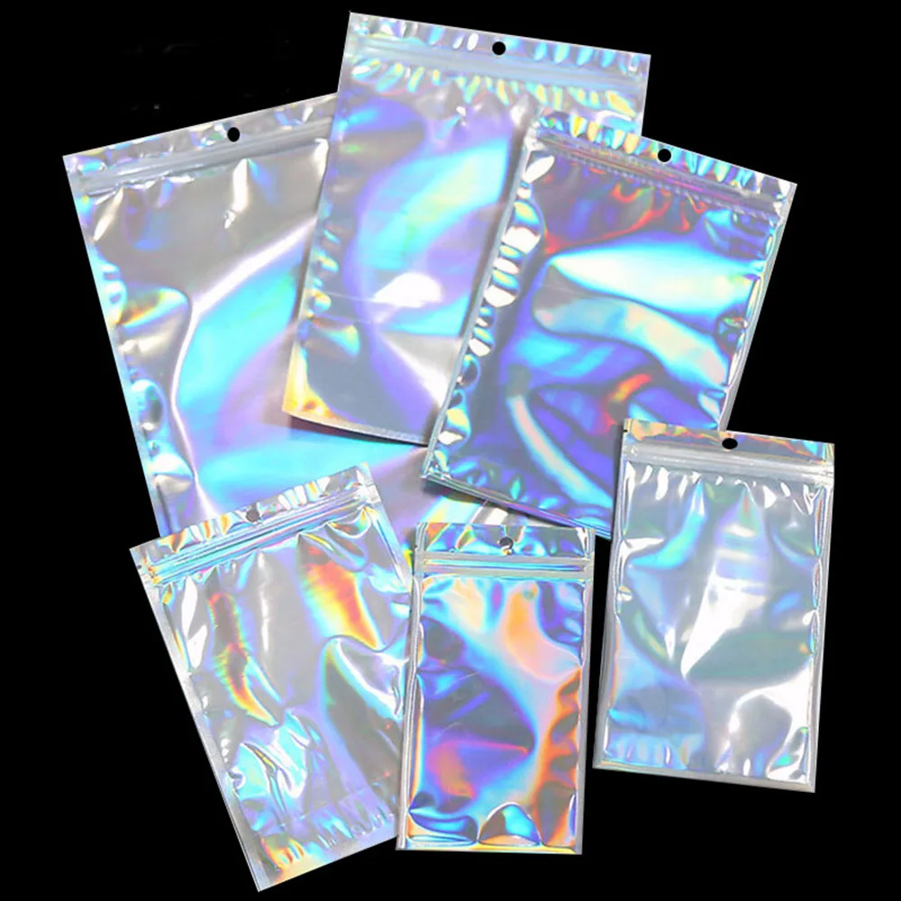 100 шт. плоская косметичка с застежкой молнией для ванной одной стороны прозрачная