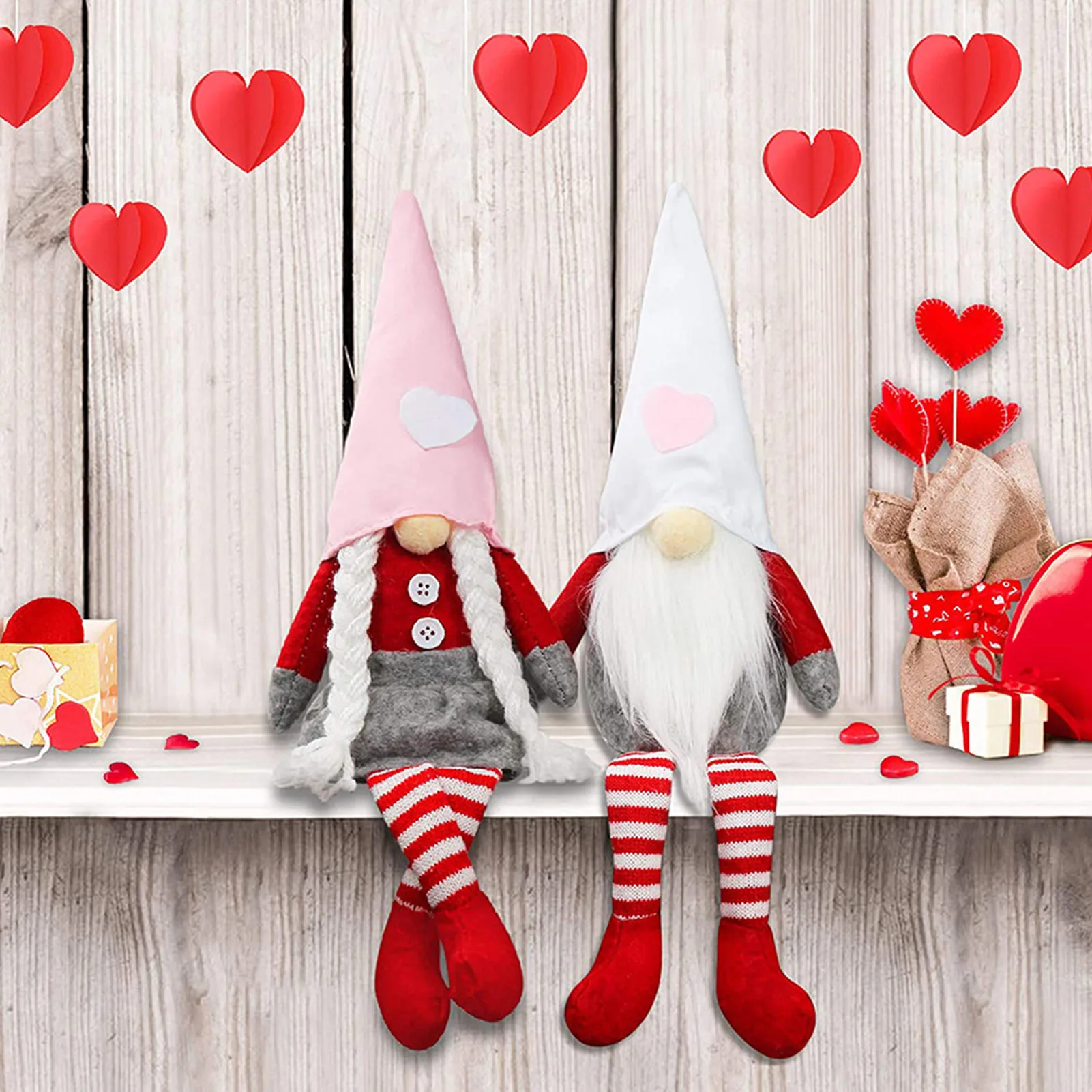 

2021 Valentines Day Gnome Long-legged Festive Rudolph Doll Doll Toy For Children Valentines Day Gift For Girlfriend Boyfriend