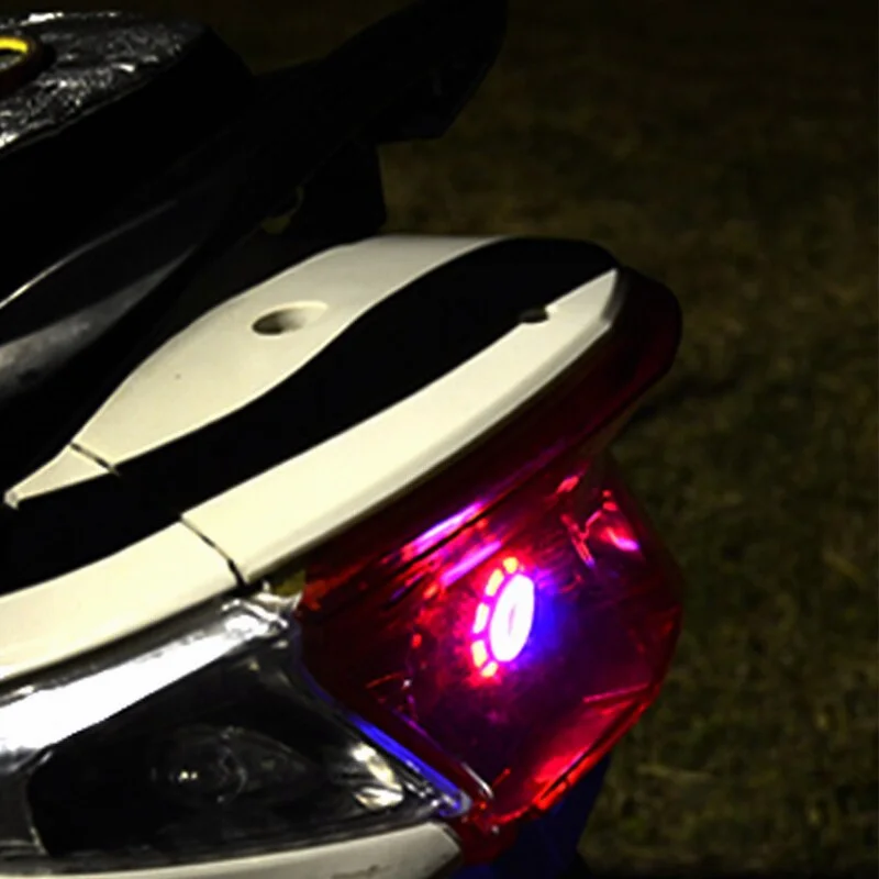 Светодиодный налобный фонарь для мотоцикла 12 В с ангельским глазом стробоскоп