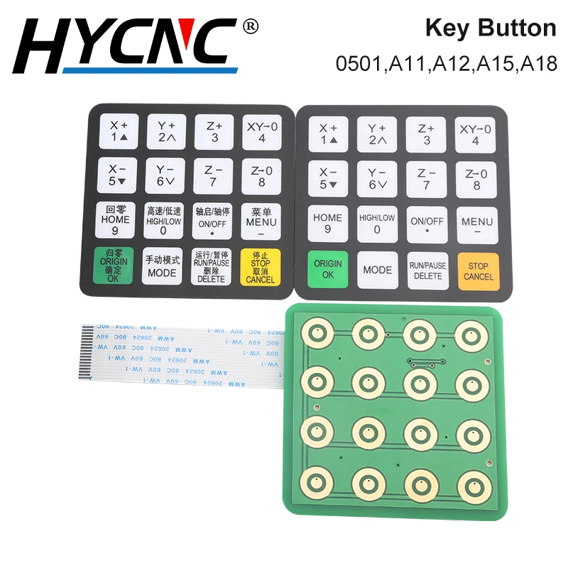 CNC DSP Controller Richauto 0501 A11 A12 A15 A18 Control Handle Parts Button Membrane Button Shell And Display