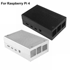 Алюминиевый Чехол для Raspberry Pi 4 3 от Aokin, серебристый, черный металлический корпус для Raspberry Pi 4, 3, Модель B