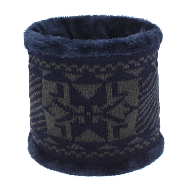 navy scarf AETRUE зимняя шапочки зимняя вязаная шапка шарф для мужчин зимние шапки для женщин Шапки капор маска брендовые кепки - Цвет: navy scarf