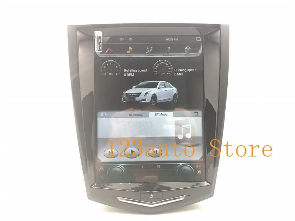 10 4 ''вертикальный экран Tesla Style Android 9 0 автомобильный DVD GPS плеер Радио Навигация