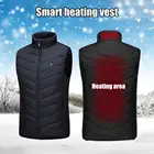 2020 Модернизированный мужской наружный USB Инфракрасный нагревательный жилет, зимняя куртка из углеродного волокна, электрическая тепловая одежда, жилет, сохраняющий тепло