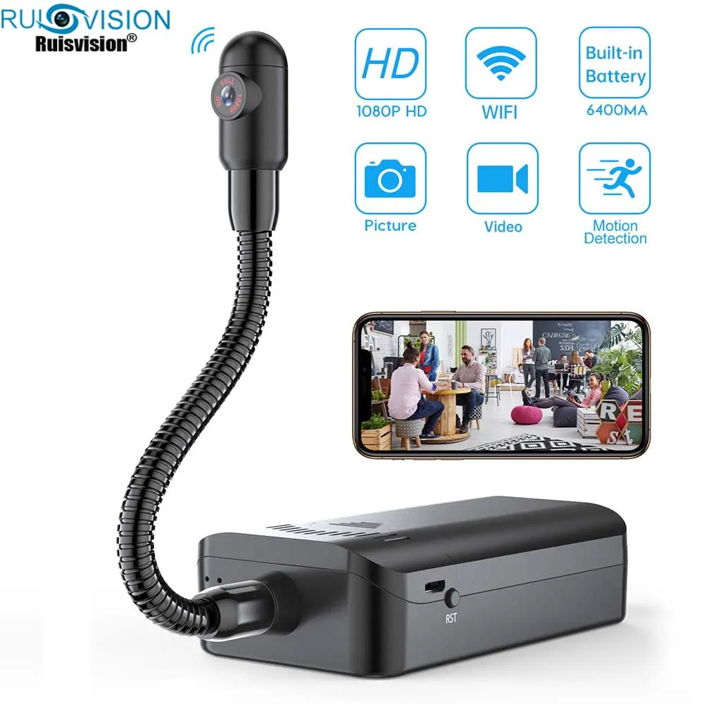 

1080P Wifi Mini Camera Surveillance Video Recorder Micro Covert Wireless Security Camera Motion Detecter Remote Bttery Camcorder