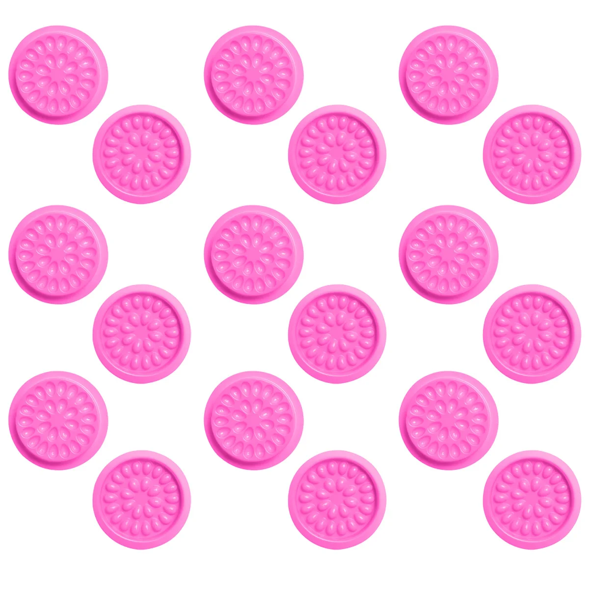 

100pcs PVC Flower Shape Glue False Eyelashes Glue Tray Tray Makeup Accessory pad