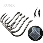XUNX A1088 100 шт крючки крючок для рыбалки воблер рыбалка снасти Комплект крючков для ловли нахлыстом оборудование товары джиг-головки крючки аксессуары для речных снастей приманки все для ловли карпа esfishing