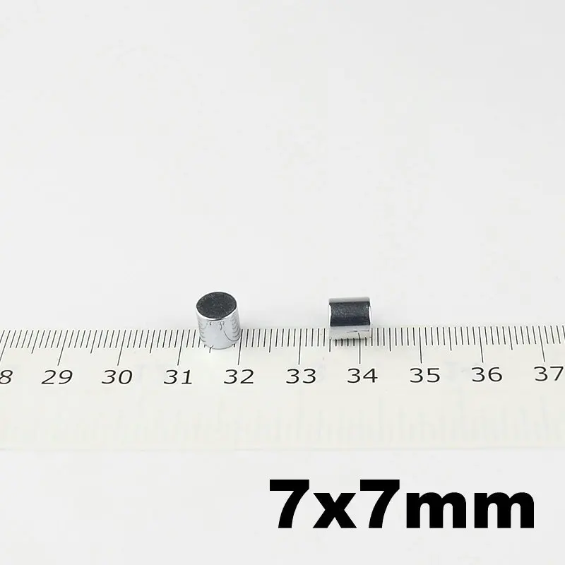 

Неодимовый магнит NdFeB N42, маленький цилиндр диаметром 100 шт., магнитные кнопки для чемодана, 7 х7 мм