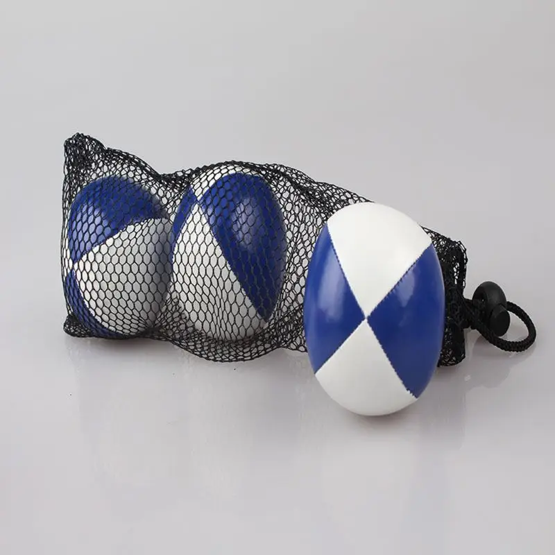 

Juggling Balls for Beginners Kids & Professional (Red Green Blue)- Durable PU Leather & No Bounce Design Juggling Sets