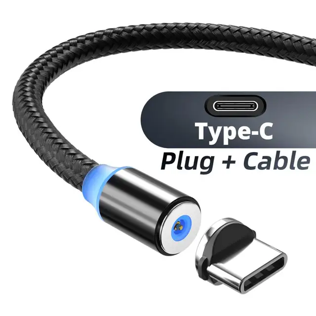 Магнитный Micro USB кабель ANMONE Магнитный штекер типа C зарядка 3 в 1 шнур для iPhone Huawei Samsung XiaoMi Магнитный зарядный провод | Мобильные телефоны и аксессуары | АлиЭкспресс