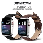 Новые винтажные Кожаные Ремешки для наручных часов, аксессуары для iwatch, браслет для Apple watch, ремешок 42 мм 44 мм 38 мм 40 мм серии 12345