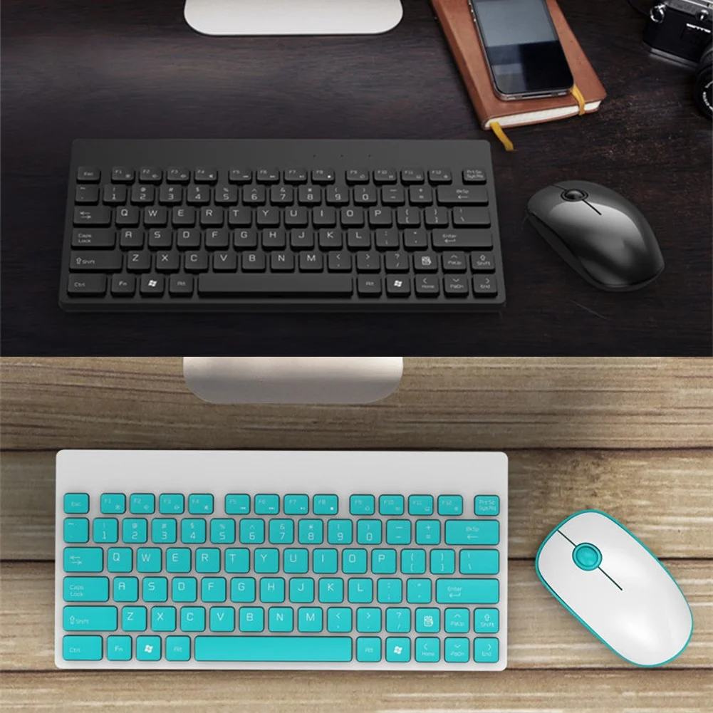 

Wireless Silent Keyboard and 2.4G Mouse Mini Full-size Keyboard Mouse Set For PC Laptop Desktop